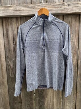 RHONE Celliant Performance Long Sleeve Seamless 1/4 Zip Pullover Shirt Size M